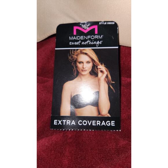 Maidenform Sweet Nothings Strapless Bra Beige Size 42DD Style 08929 - Picture 5 of 6